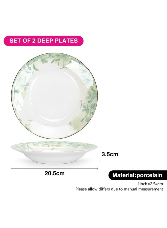 Fissman 2-Piece Deep Plates Summer Glint 20.5cm (Fine Bone China) - Image 4